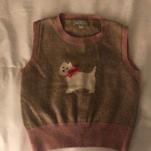 A designer girls light brown/tan tank top-sweater